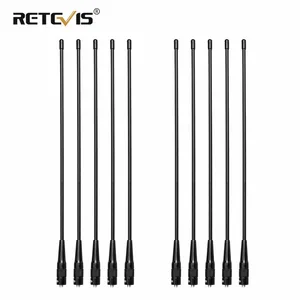 10 шт. антенна Retevis RHD-771, антенна Connnector 15,4 ''UV для H777RT5R Baofeng SMA-F UV5R, UV-5R, портативная рация