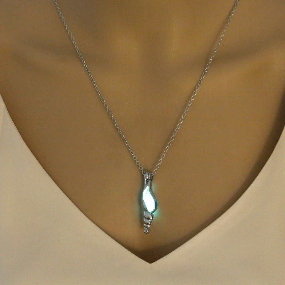 Ожерелье с подвеской в форме фонарика светится темноте модное ожерелье