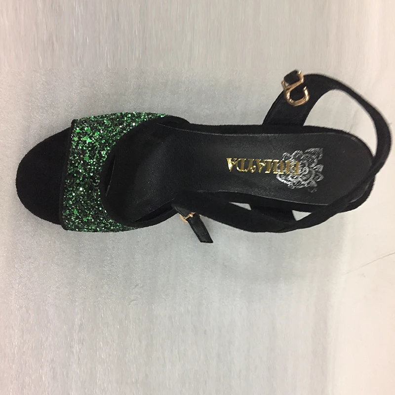 Enmayer натуральная кожа bling пряжки ремня коренастый партия насосы твердые зрелые