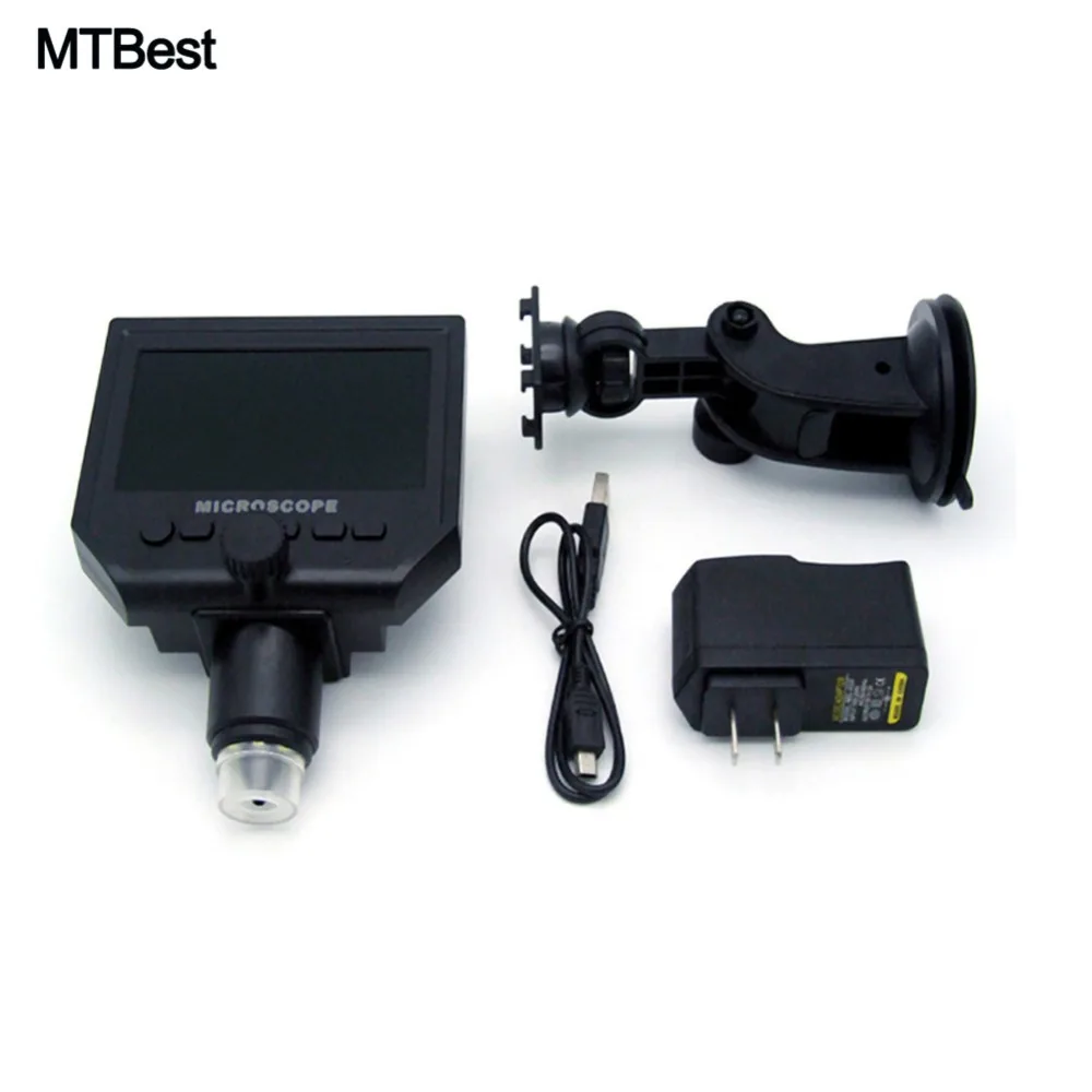 Портативный цифровой электронный микроскоп 600X 3.6MP USB 8 светодиодный VGA с 4