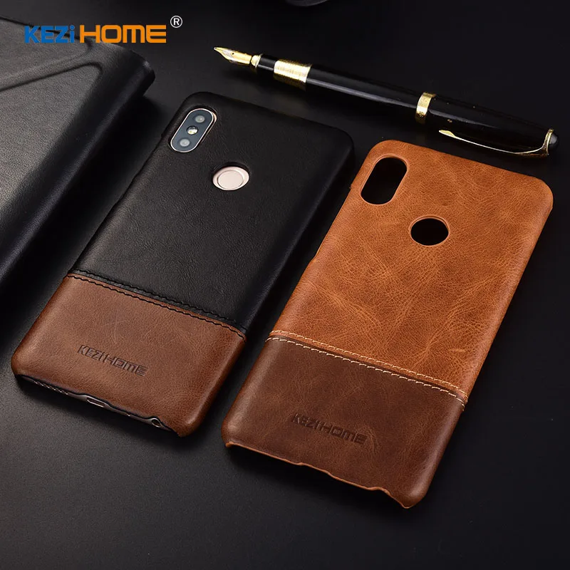 Для xiaomi redmi note 5 случае два цвета натуральная кожа задняя крышка с чешуйчатым
