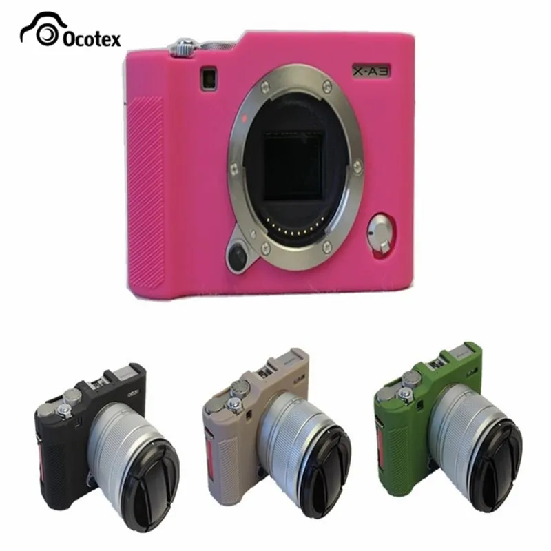Ocotex Новый горячий силиконовый чехол резиновый корпус защитный для Fujifilm Fuji XA3 XA-3