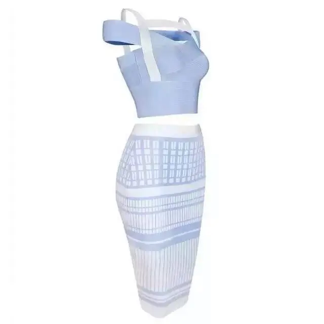 Комплект из двух предметов Небесно голубые шорты топ с рукавами до колен