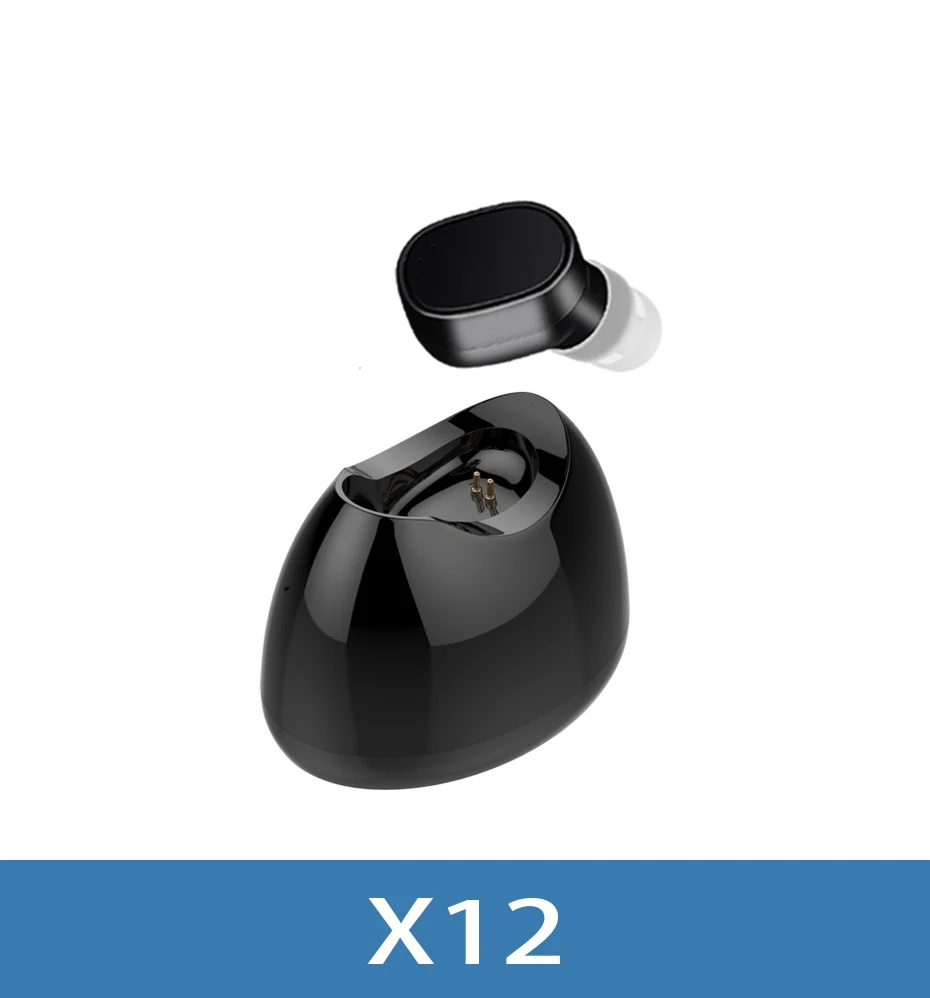 X12 black TWS Bluetooth 5,0, беспроводные наушники, портативные, мини наушники, Hi-Fi, стерео, спортивные наушники, IP5, водонепроницаемая гарнитура, для всех - Цвет: X12 black
