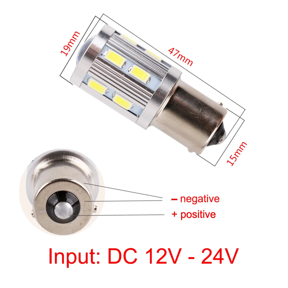 S & D 1156 BA15S 12 SMD Samsung чип R10W светодиодный лампа высокой мощности py21w Автомобильные