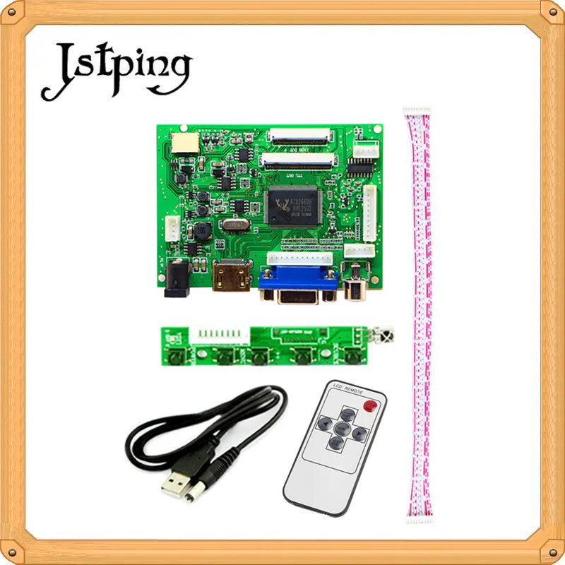 Плата управления ЖК экраном Jstping 40pin 50pin AT065TN14 AT070TN90 AT090TN10 с монитором HDMI VGA 2AV плата