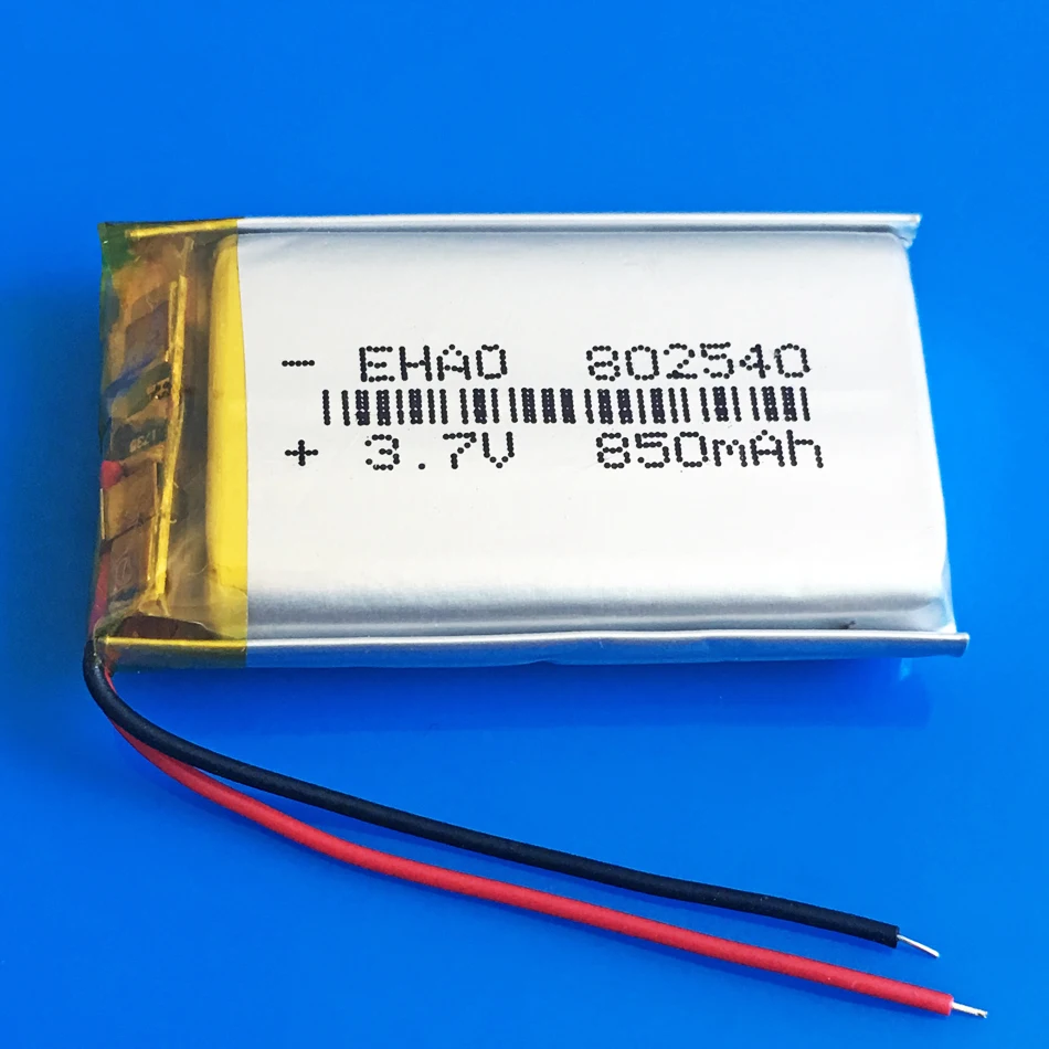 802540 3 7 V 850mAh литий-полимерный аккумулятор оптовая продажа сертификация качества CE