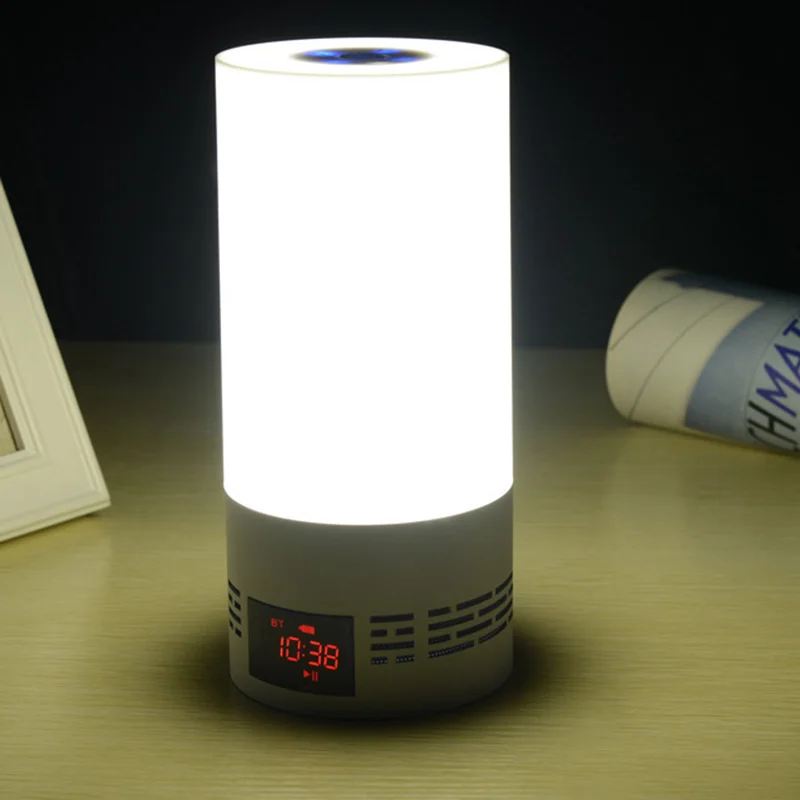 1 шт. серебристо-серый Беспроводной Bluetooth аудио свет Coulful светодиодный умные часы