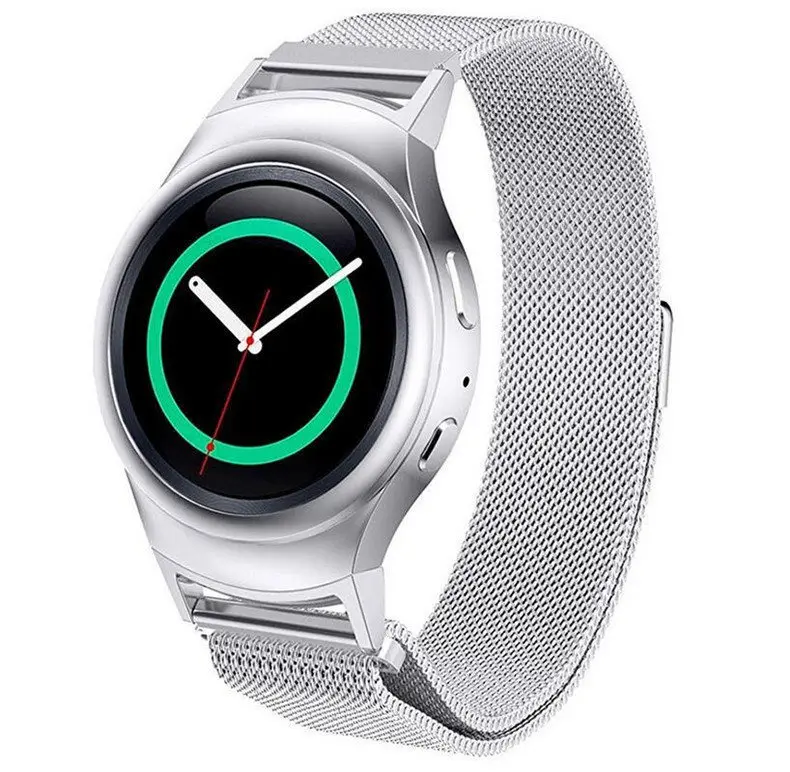 Ремешок Миланская петля KZFashionS черный и золотой Универсальный ремешок для Samsung gear