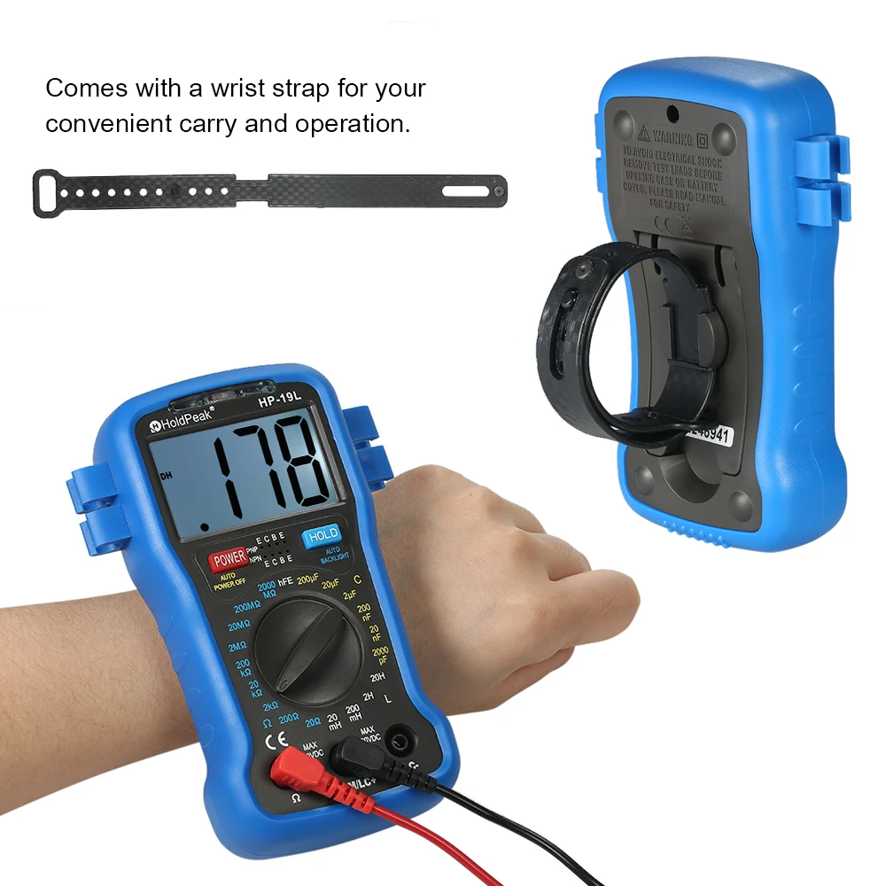 HoldPeak Backlight LCD Digital LCR Multimeter Resistance Capacitance Inductance Transistor hFE Test Tester Meter | Инструменты