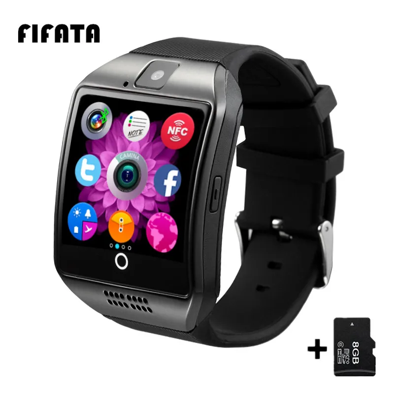 Q18 Bluetooth Smart Watch Intelligent Clock With Pedometer Camera SIM Card Whatsapp Call Message Display For Android Phone PK A1 |