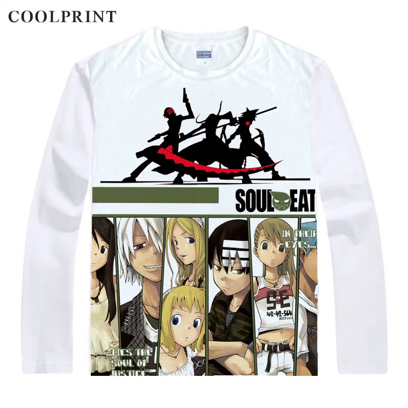 Футболки с длинным рукавом SOUL EATER рубашки Soru Ita DWMA Shibusen Maka Albarn Soul Eater Black Star косплей