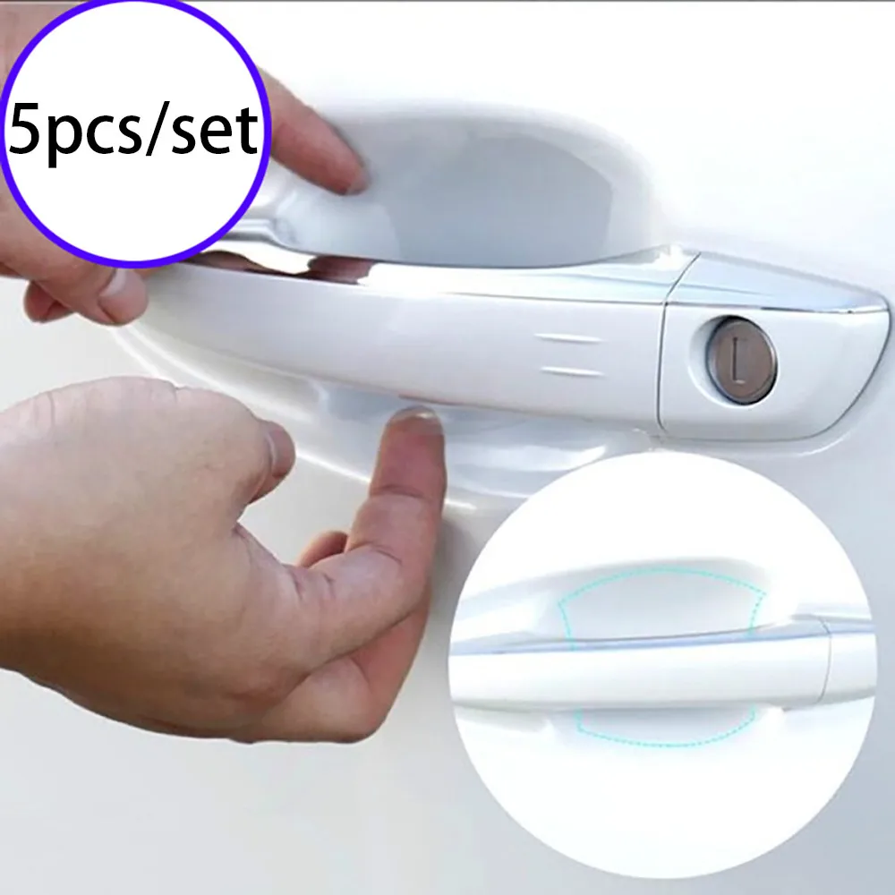 5 шт. универсальные прозрачные защитные наклейки на двери автомобиля #0605| |