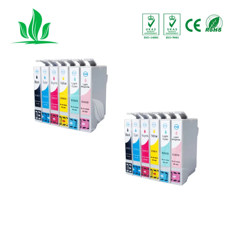 T0821 82N 2 комплекта совместимые картриджи для Epson R270 R290 R295 R390 RX590 RX610 RX615 RX690 T59 TX650 TX659