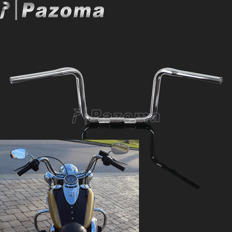 Мотоцикл 1" Rise 32" Ширина хром Ретро рукоятка руль для Harley Softail Cross Bones Softail Heritage Springer