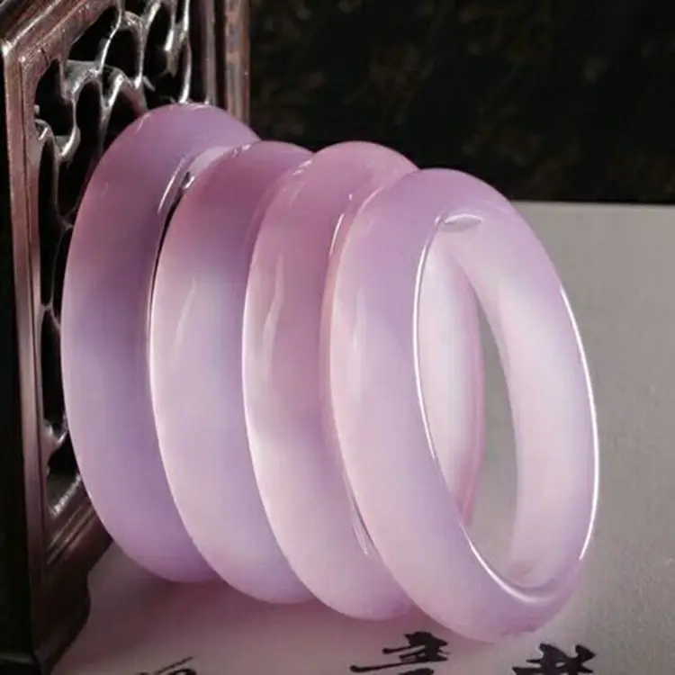 Natural Purple Chalcedony Agate Bracelet|gift gifts|gift accessoriesgift bracelet |