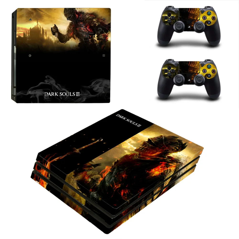 Dark Souls III PS4 Pro кожи наклейки для Sony PlayStation 4 консоли и 2 контроллеры виниловые |