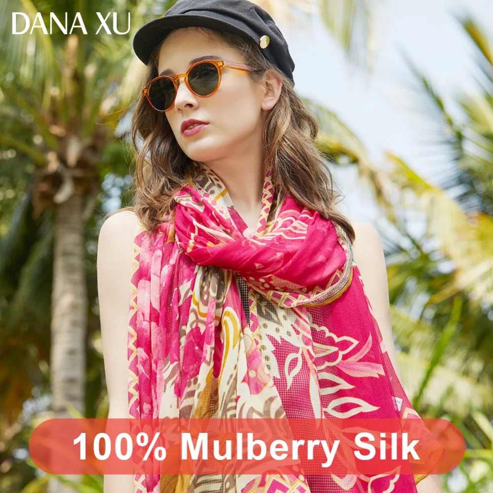 2019 шелковый длинный шарф роскошный брендовый женский новый дизайн пляжное