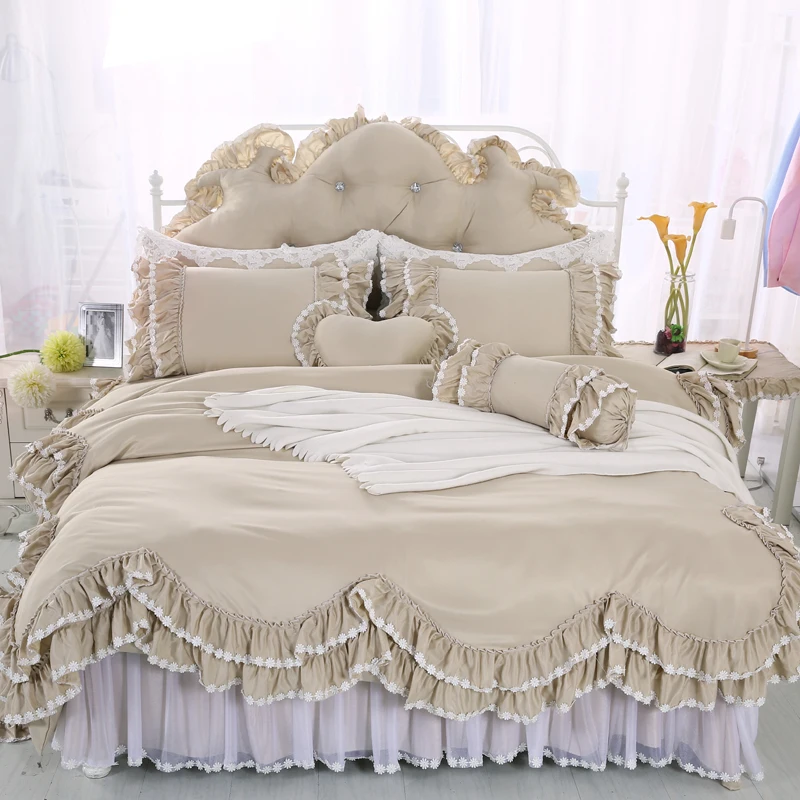 Комплект постельного белья из 4/6/8 шт. с пододеяльником и юбкой|bed linen set|bedding setking