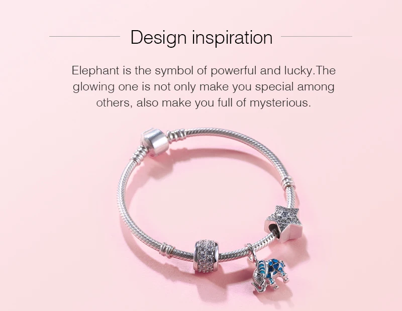 SG светится в темноте, Рождественские Подвески dumbo pandora, серебро 925, оригинальные бусины для изготовления браслетов, ювелирных изделий, женские аксессуары