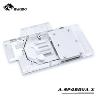 bykski water block use for sapphire pulse rx580 8gd5 11265 05 20g full cover graphics card video card block rgb