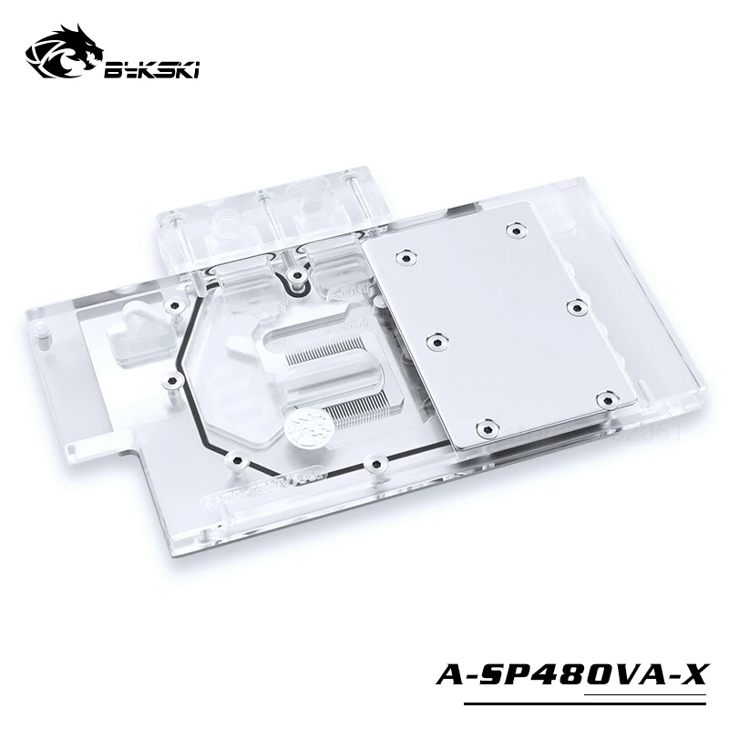 Водный блок BYKSKI для Sapphire Pulse RX580 8GD5 (11265 05 20G) /графический с полным