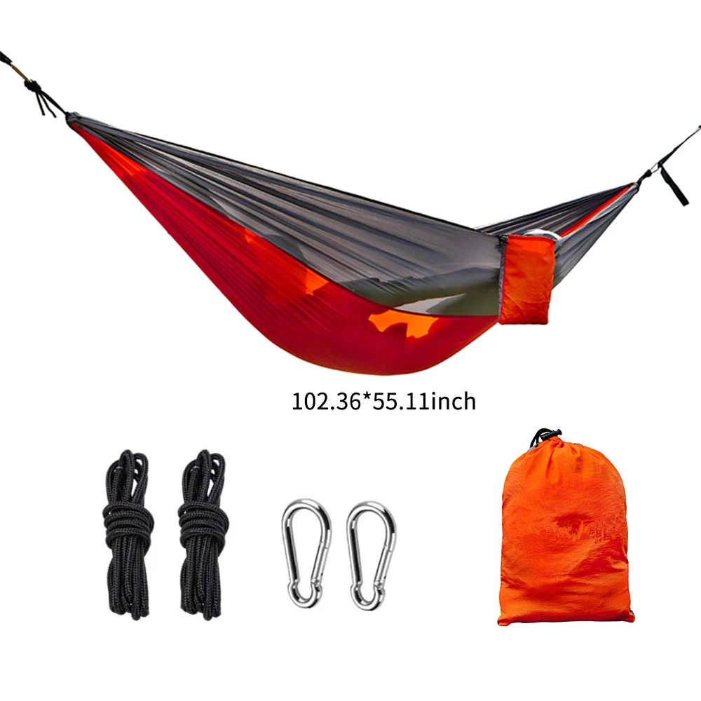 

Camping Hammock Lightweight Nylon Hammock Portable Beach Mat for Outdoor Patio Garden Backyard Travel Backpacking