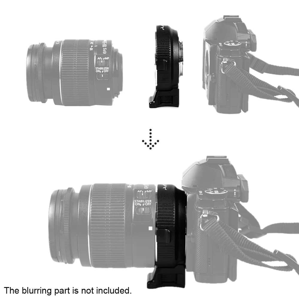 Andoer EF MFT электронный адаптер для крепления объектива с диафрагмой Canon S