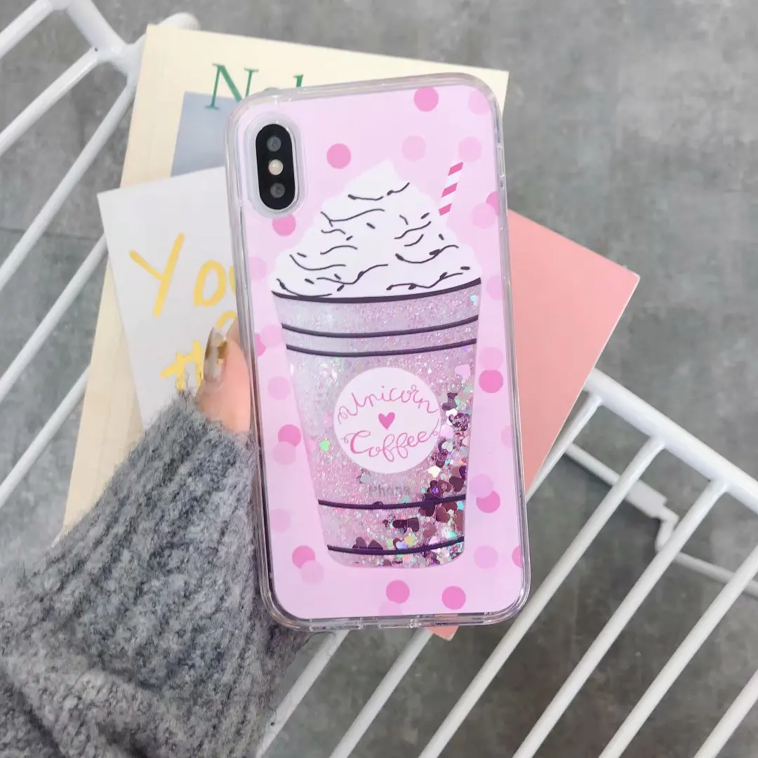 Чехол для жидкой воды, мягкий силиконовый чехол для huawei P30 Pro P20 Lite P Smart Plus mate 20, чехол s, единорог, флакон духов, КИТ - Цвет: Ice Cream