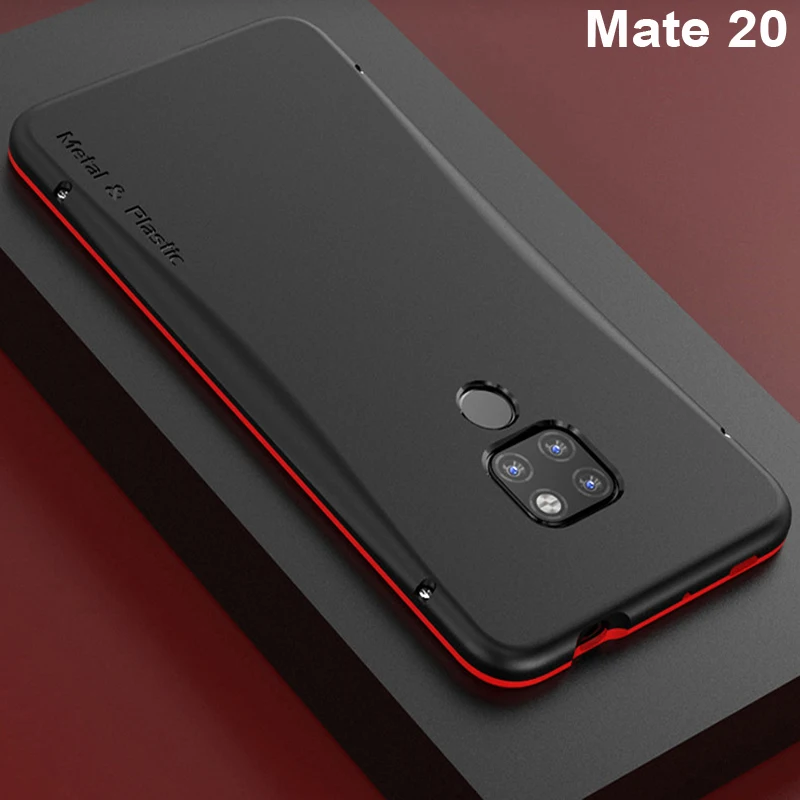 Чехлы для Huawei Mate 20 чехол Capa жесткая задняя часть PC металлический бампер деловой