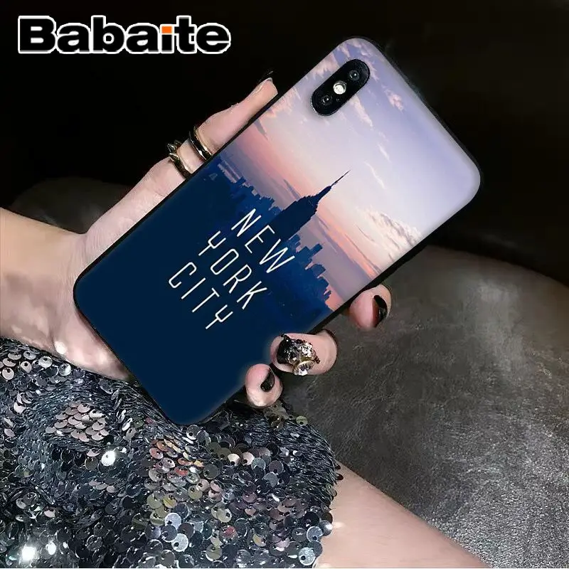 Babaite New York Empire Building Custom Photo мягкий чехол для телефона iPhone X XS MAX 6 6S 7 7plus 8 8Plus 5 5S XR |