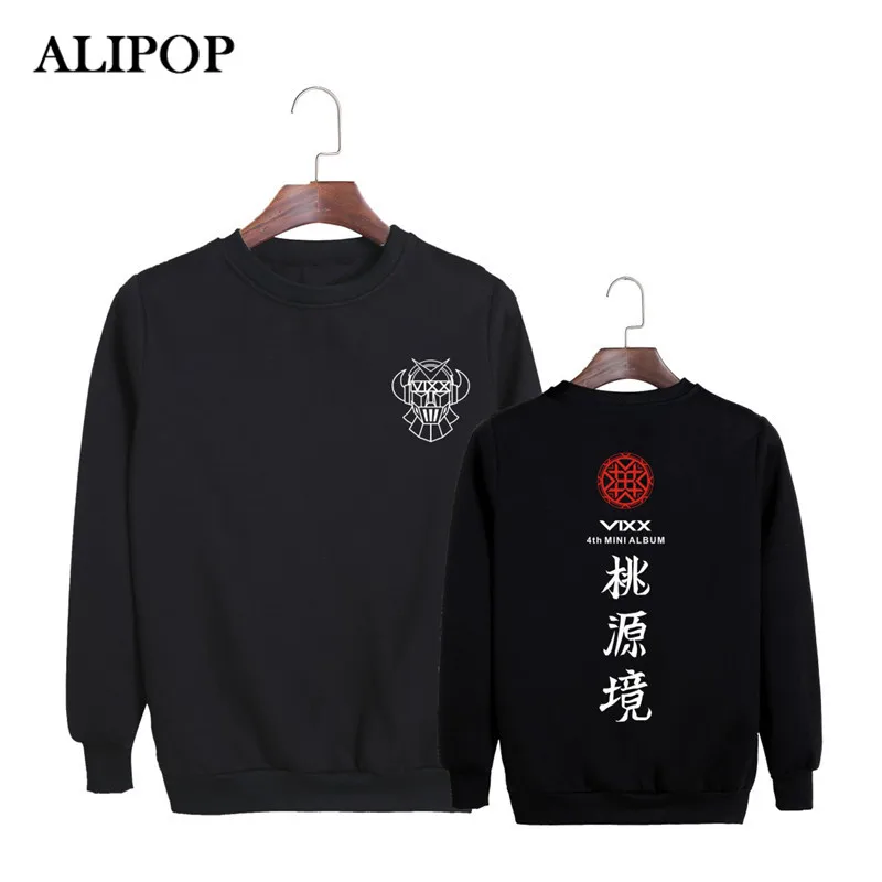 KPOP Корейская мода VIXX 4 й Мини альбом Shangri La хлопковые Толстовки K POP пуловеры