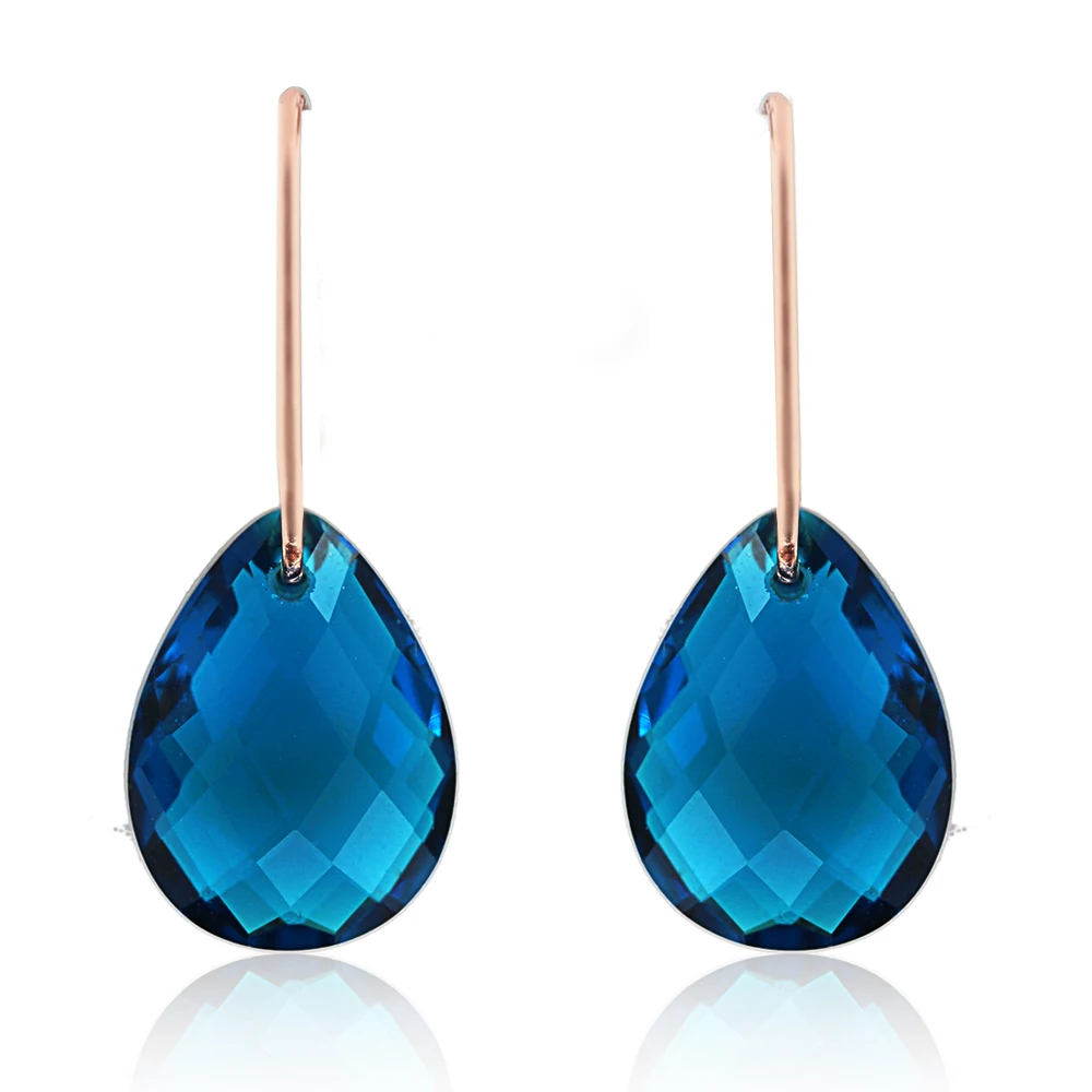 FORIS 8 цветов модные красивые большие серьги с кристаллами рождественский подарок