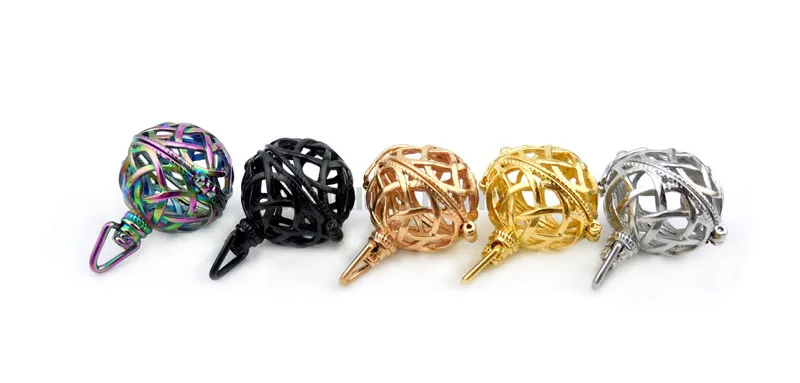 Круглая нержавеющая сталь 316L стальная клетка незаменимый женский медальон для