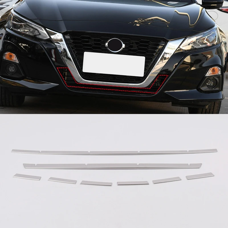 Передняя Нижняя Центральная решетка гриль рамка для Nissan Altima 2019 8 шт.