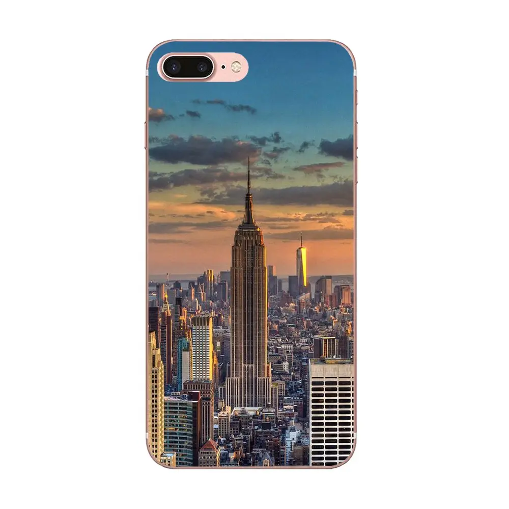 Для Galaxy J1 J2 J3 J330 J4 J5 J6 J7 J730 J8 2015 2016 2017 2018 mini Pro ультратонкий узор New York Empire State