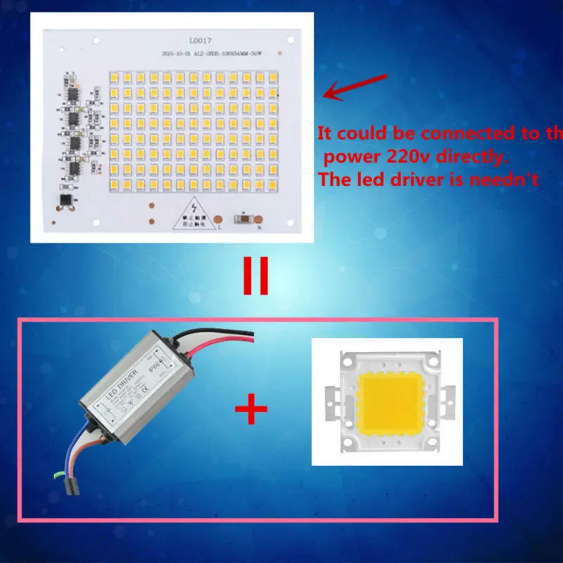 Светодиодный светильник SMD Smart IC 10 Вт 20 30 50 90 220 В|smart ic|lampada led bulbled bulb |