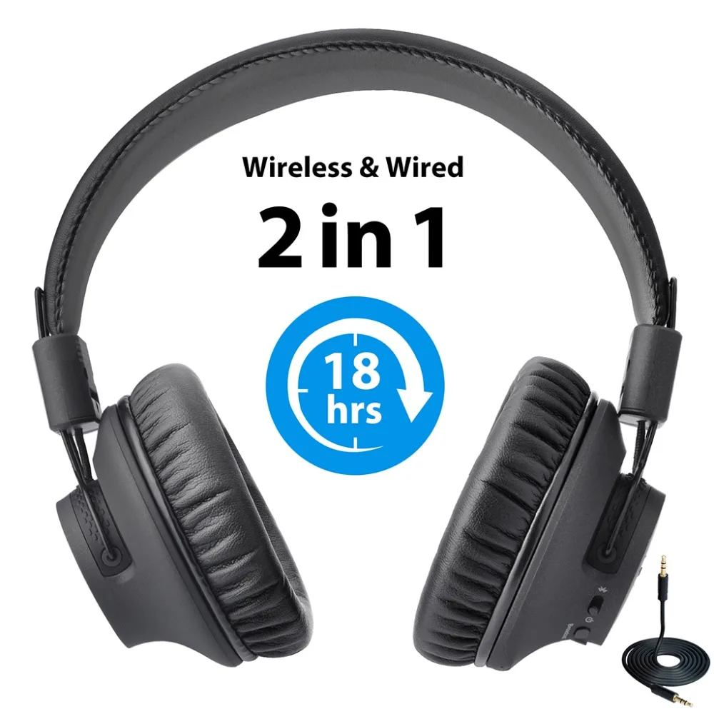 Avantree Bluetooth 5 0 складные наушники Hi-Fi стерео Беспроводная гарнитура с микрофоном APTX