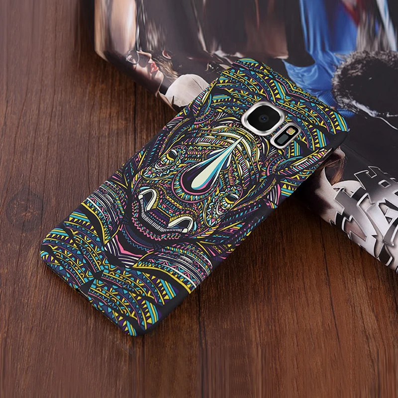 KaiNuEn Coque чехол для Samsung Galaxy S6 Edge S6Edge мобильный телефон слон тигр животное Аватар