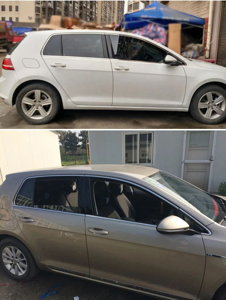 Нержавеющая сталь внешний подоконник крышка планки для volkswagen golf mk7 2013 2014 2015 2016 2017