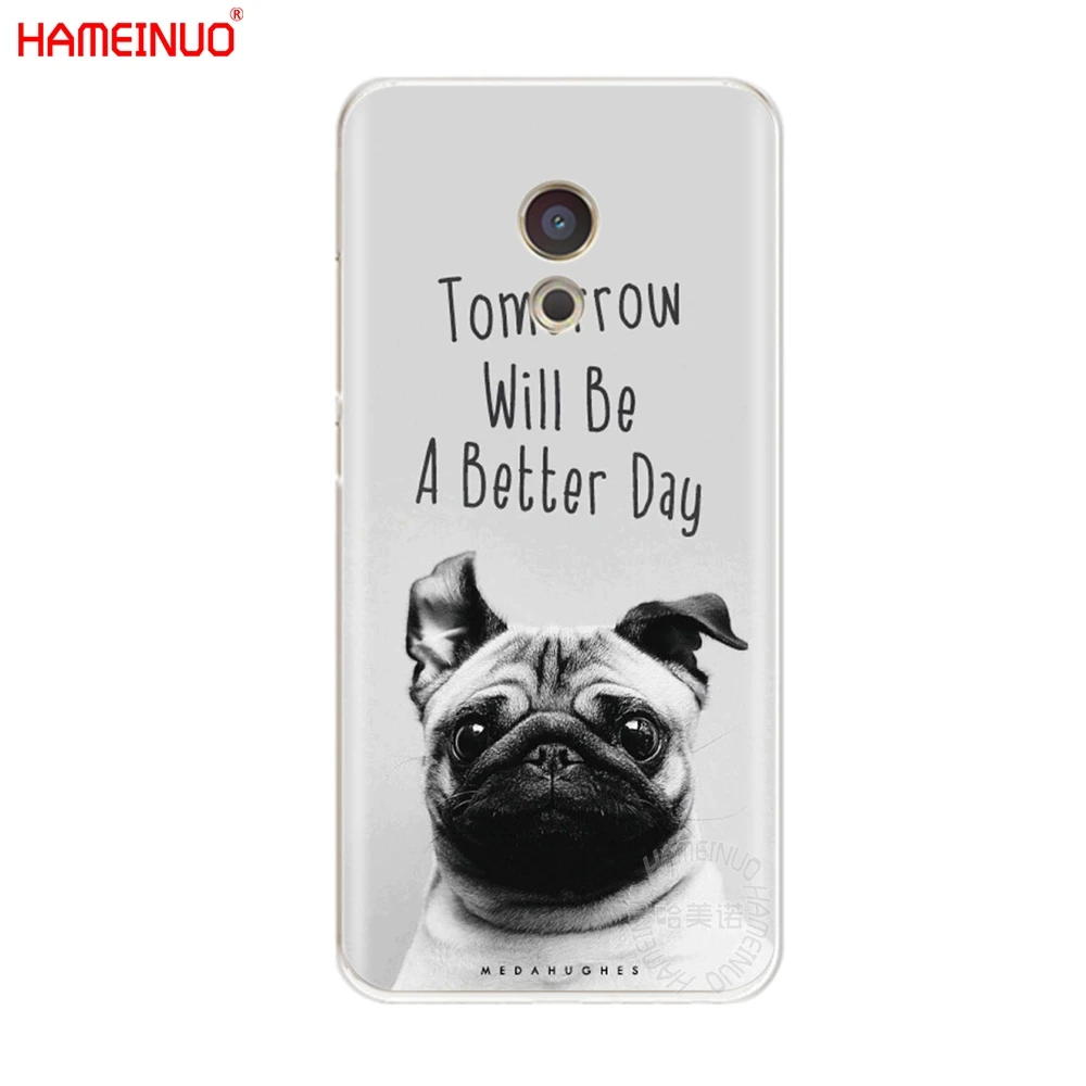 HAMEINUO Милый милый чехол для мопса Meizu M6 M5 M5S M2 M3 M3S MX4 MX5 MX6 PRO 6 5 U10 U20 note plus | Мобильные