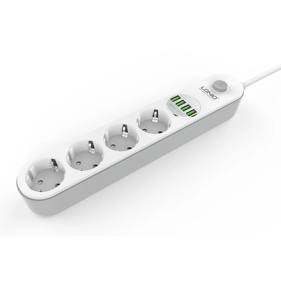 Настольное зарядное устройство LDNIO с 4 USB-портами для мобильного телефона 5 В/3 А