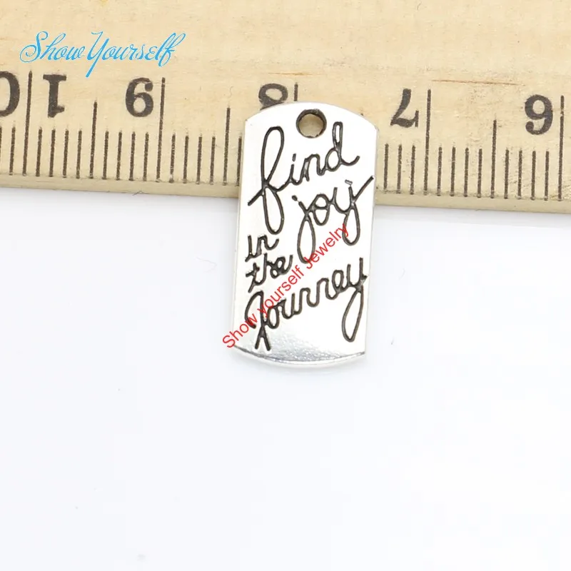 Подвеска радость в путешествии с покрытием антикварным серебром 20 шт. Подвески