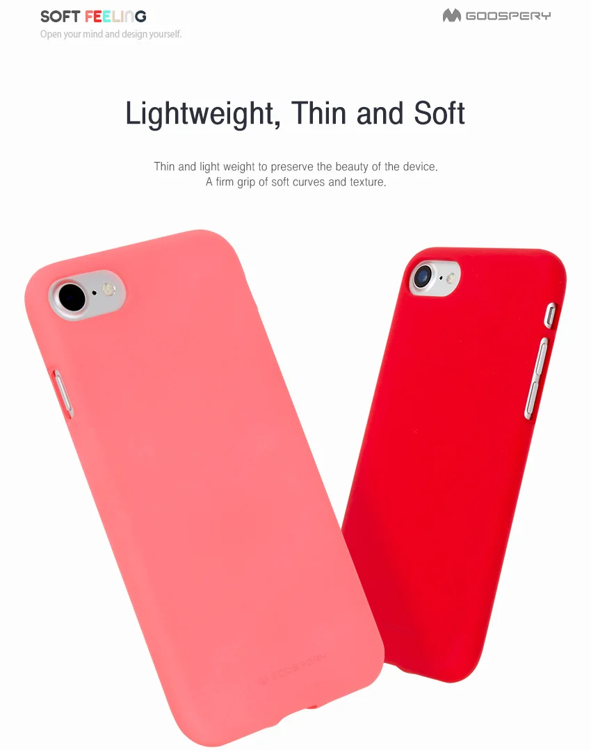 Оригинальный мягкий матовый резиновый чехол Mercury Goospery для Apple iPhone 12 mini 11 pro max 5 5S 6S 7