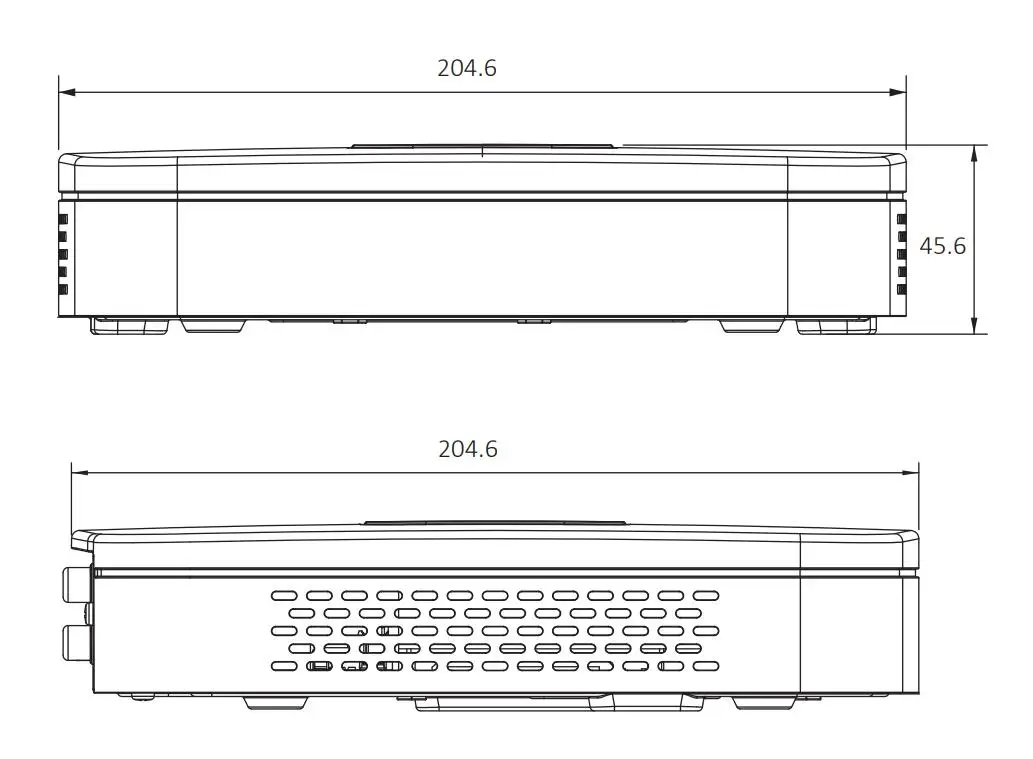 Видеорегистратор Dahua NVR сетевой видеорегистратор 1U Lite 4K H.265 4/8 каналов с функцией