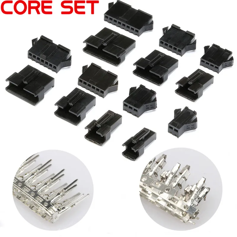 

JST SM Connector Plug Pitch 2.54MM Female and Male Housing + Terminals SM-2P SM-2R JST SM2.54 2/3/4/5/6/7/8 P Pin