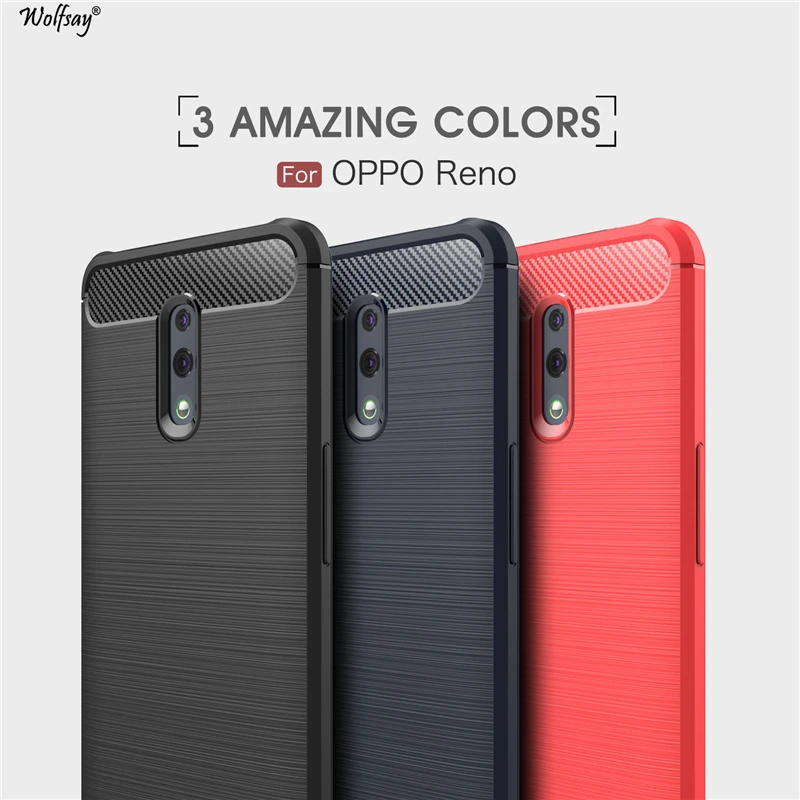 Противоударный чехол Wolfsay для Oppo Reno мягкий из ТПУ телефона 6 4 дюйма|Бамперы| |