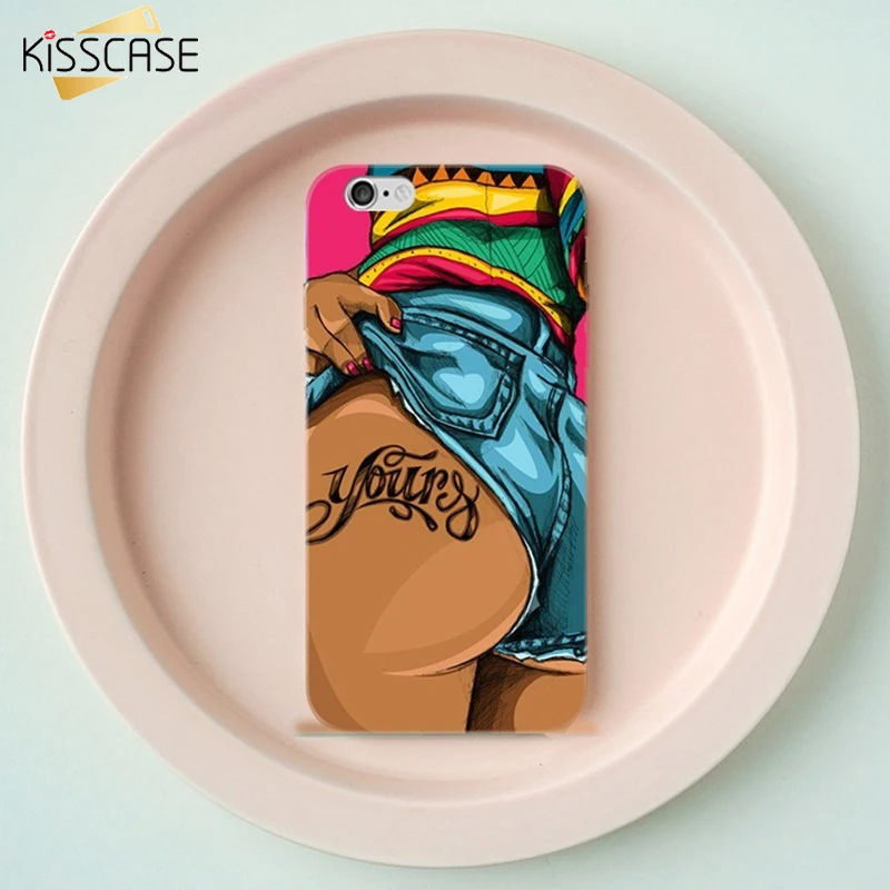 KISSCASE Sexy Girls Case For iPhone 6 6S Plus TPU Pattern 7 8 4 4S 5 5S SE Xs Max Xr S |