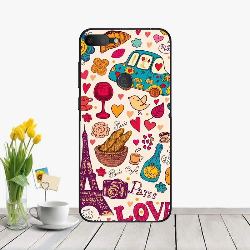 Милый модный чехол для телефона Alcatel 1S 5024D 5," чехол с принтом" Кокос "задняя крышка телефона для Alcatel 1S