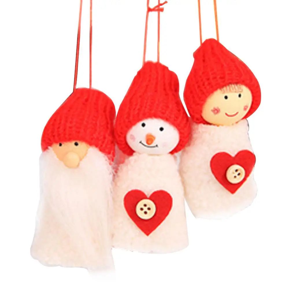 Санта Клаус рождественские украшения подвески конус Рождественская кукла